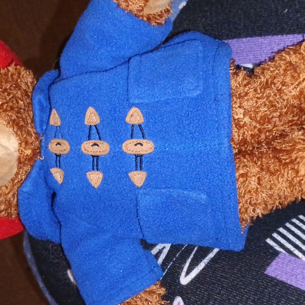 Tottoy Paddington Teddy Bear 10" Plush Stuffed Animal with Blue Coat Red Hat - Picture 12 of 15